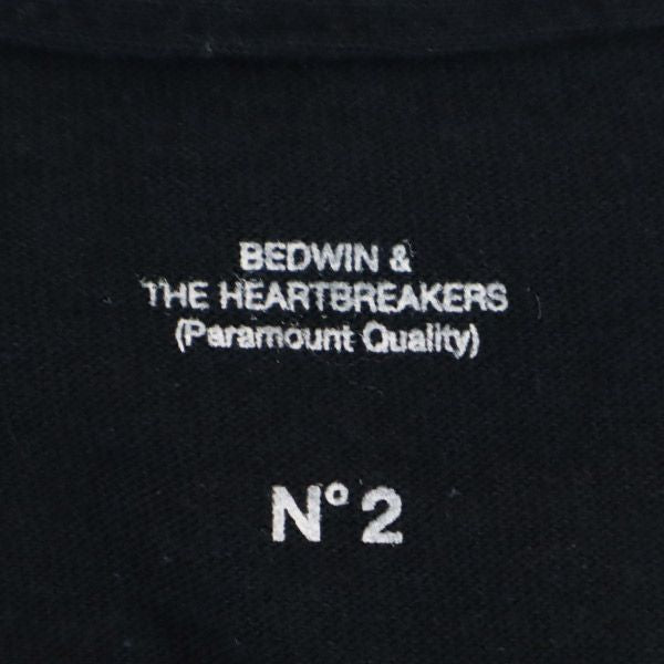 ベドウィンアンドザハートブレイカーズ プリント 半袖 Tシャツ ブラック系 BEDWIN & THE HEARTBREAKERS メンズ