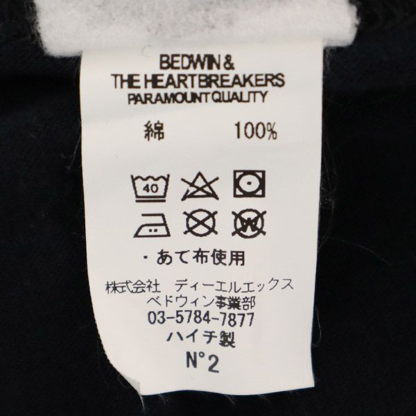 ベドウィンアンドザハートブレイカーズ プリント 半袖 Tシャツ ブラック系 BEDWIN & THE HEARTBREAKERS メンズ