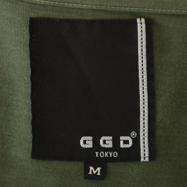 ジージーディー 切替 半袖 Tシャツ M カーキ系 GGD レディース