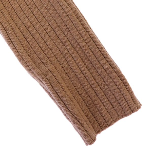 Lily Brown リリーブラウン 長袖 Vネック リブニット ロングワンピース F ピンク レディース