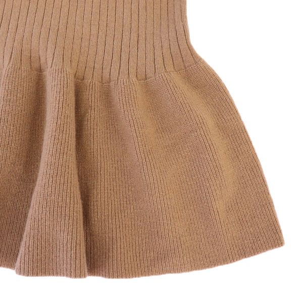 Lily Brown リリーブラウン 長袖 Vネック リブニット ロングワンピース F ピンク レディース