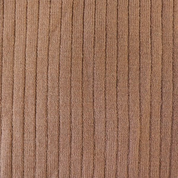 Lily Brown リリーブラウン 長袖 Vネック リブニット ロングワンピース F ピンク レディース