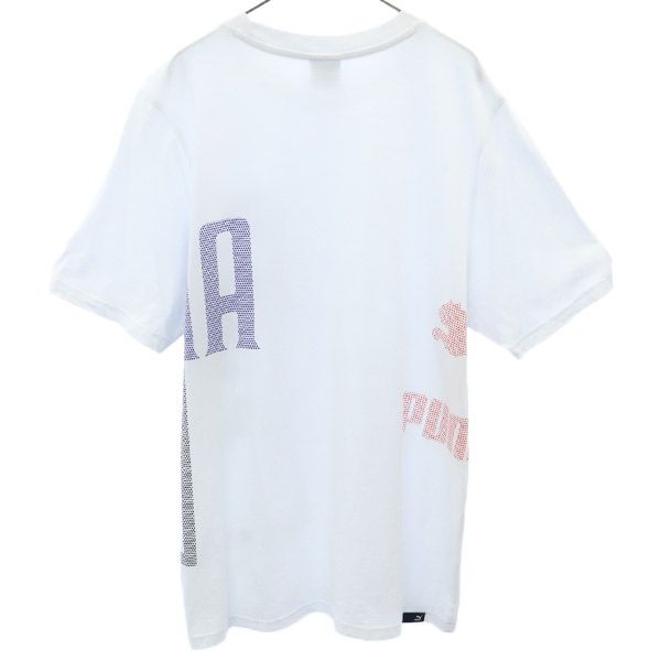 プーマ プリント 半袖 Tシャツ L ホワイト PUMA メンズ