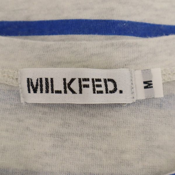 ミルクフェド プリント 半袖 フレンチスリーブ ワンピース M グレー MILKFED. チュニック レディース