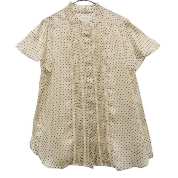 シップス ドット 半袖 ブラウス ONE SIZE ベージュ SHIPS シャツ レディース