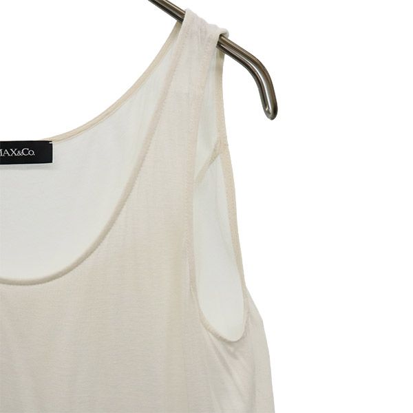 MAX&CO マックスアンドコー タンクトップ S ホワイト レディース