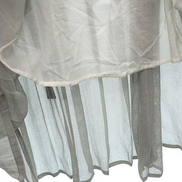 TELA テラ リネンブレンド 切替 キャミワンピース XS ブルー 切替 レディース