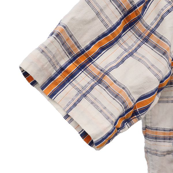 ヘリーハンセン チェック 半袖 シャツ XL ホワイト系 HELLY HANSEN メンズ