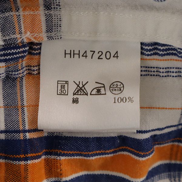 ヘリーハンセン チェック 半袖 シャツ XL ホワイト系 HELLY HANSEN メンズ