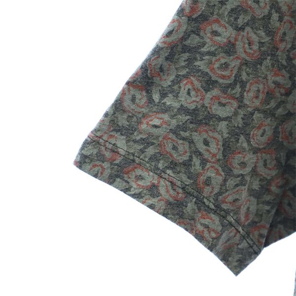 Pretty Green プリティーグリーン 花柄 半袖 Tシャツ 4 グレー メンズ