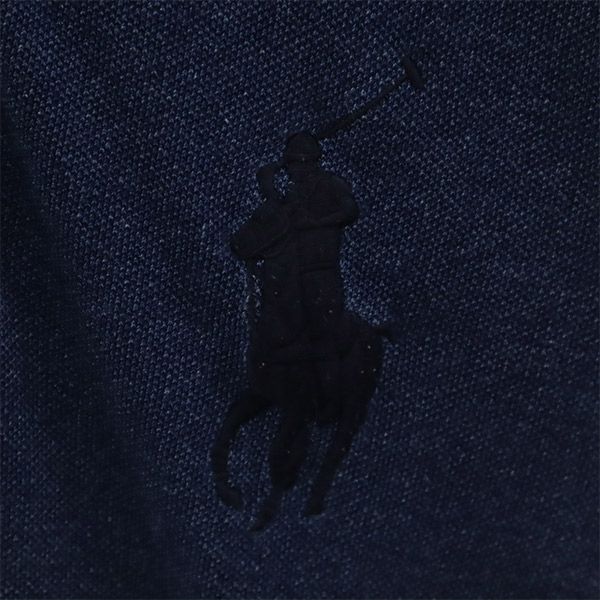 ポロラルフローレン ビッグポニー ビッグポニー 刺繍 半袖 ポロシャツ M ネイビー POLO RALPH LAUREN レディース