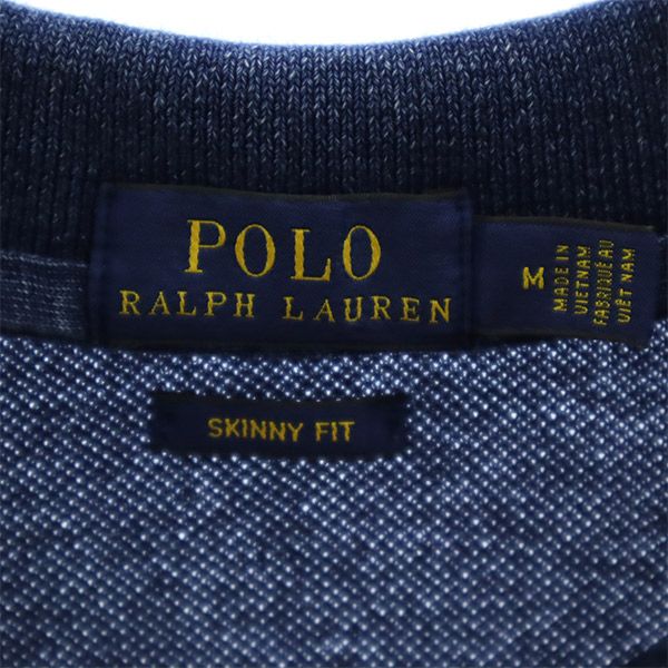 ポロラルフローレン ビッグポニー ビッグポニー 刺繍 半袖 ポロシャツ M ネイビー POLO RALPH LAUREN レディース