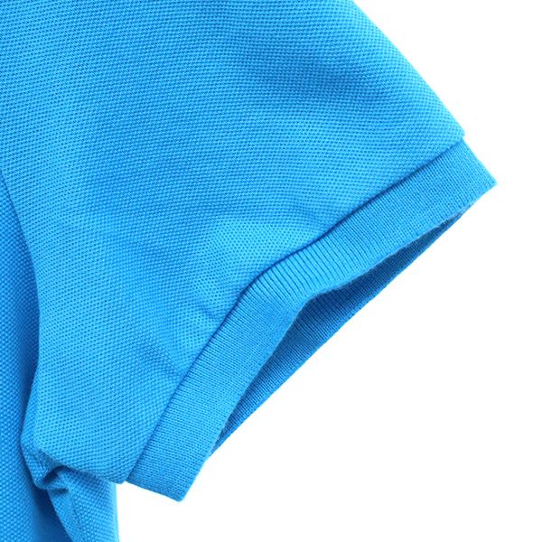 ポロラルフローレン 未使用 半袖 ポロシャツ M ブルー POLO RALPH LAUREN 鹿の子 レディース