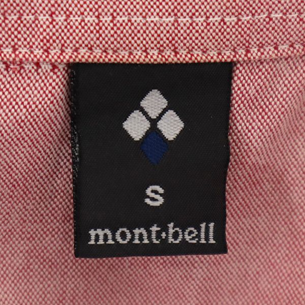 モンベル アウトドア 半袖 ボタンダウンシャツ S ピンク mont-bell メンズ