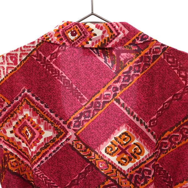 TOCCA トッカ 総柄 半袖 ワンピース 4 ピンク系 レディース