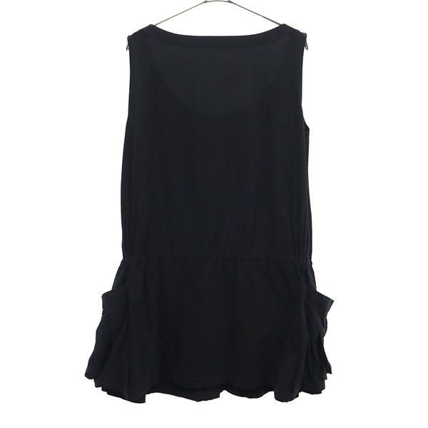 FOXEY NEW YORK フォクシー ニューヨーク ノースリーブ ワンピース 42 ブラック レディース