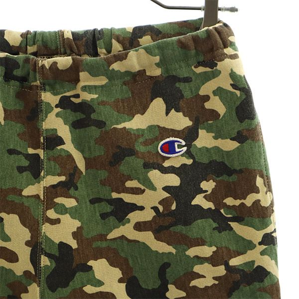 チャンピオン 迷彩柄 リバースウィーブ スウェットショートパンツ S Champion メンズ