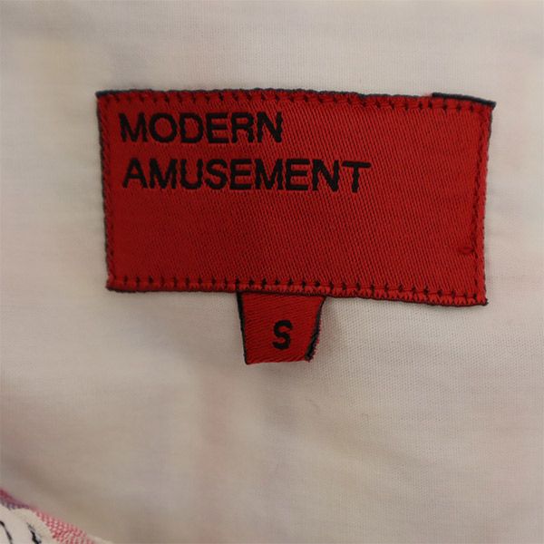 モダンアミューズメント チェック 半袖 シャツ S Modern Amusement メンズ