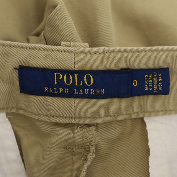 ポロラルフローレン 刺繍 チノショートパンツ 0 ブラウン POLO RALPH LAUREN メンズ