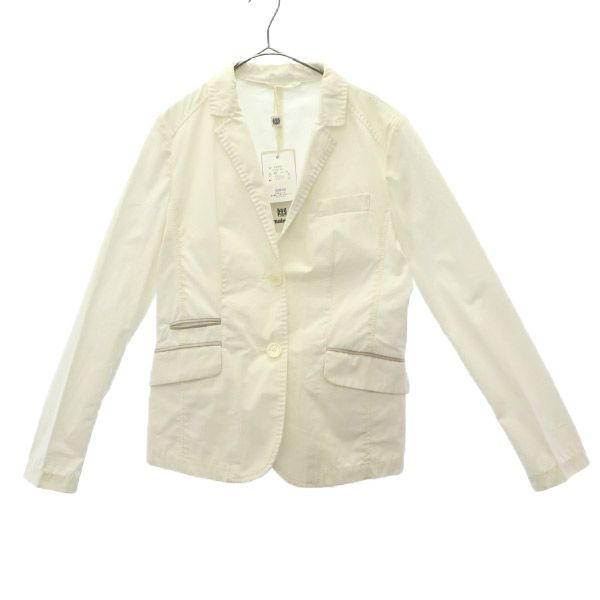 Mabrun マブルン イタリア製 テーラードジャケット 42 ホワイト レディース