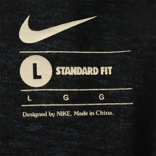 ナイキ ワッペン 半袖 Tシャツ L ブラック NIKE レディース