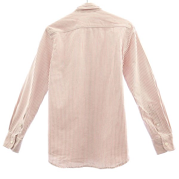 Ron Herman ロンハーマン ブルックリンテイラーズコラボ ストライプ 長袖 ボタンダウンシャツ S ピンク系 レディース