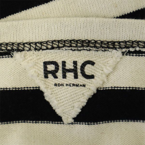 RHC アールエイチシー 日本製 ボーダー 長袖 ボートネック Tシャツ XS Ron Herman ロンT レディース