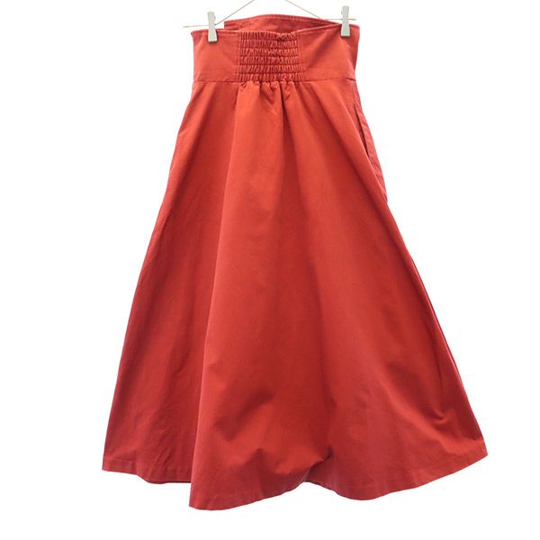 AMERI UNDRESSED アメリ ロング丈 フレアスカート M レッド レディース