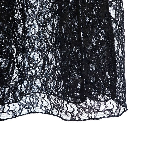 未使用 SNIDEL スナイデル ティアードレース ドッキング ショートパンツ F ブラック SWFP192114 レディース