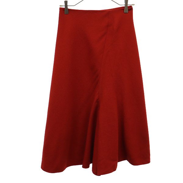 beautiful people ビューティフルピープル ウール フレアパンツ 34 レッド ガウチョパンツ レディース