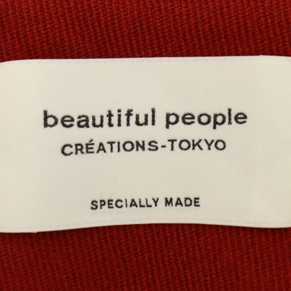 beautiful people ビューティフルピープル ウール フレアパンツ 34 レッド ガウチョパンツ レディース