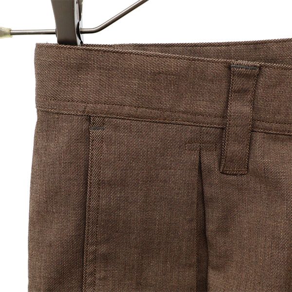 未使用 OAKLEY オークリー ロゴ刺繍 ゴルフ タイト テーパードパンツ w32 ブラウン メンズ