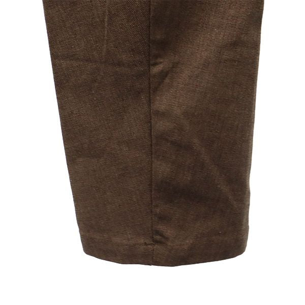 未使用 OAKLEY オークリー ロゴ刺繍 ゴルフ タイト テーパードパンツ w32 ブラウン メンズ