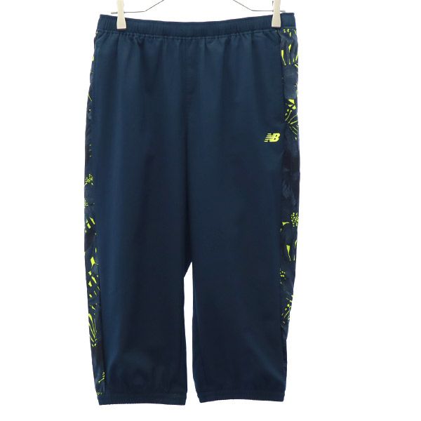 未使用 NEW BALANCE ニューバランス プリント トレーニング ロングパンツ XL グリーン スポーツ レディース