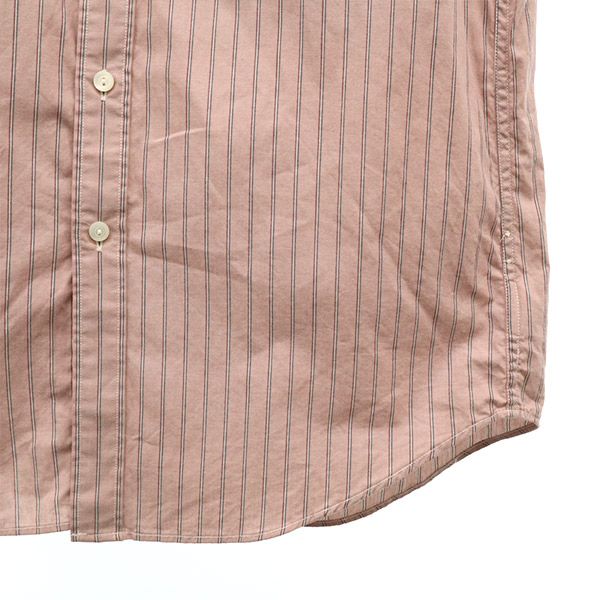 RRL ストライプ 長袖 ウエスタンシャツ L ピンク ダブルアールエル ラルフローレン メンズ