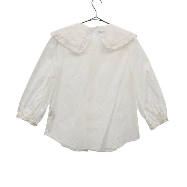 SNIDEL スナイデル 21ss 7分袖 ビッグカラーパフスリーブ ブラウス F ホワイト SWFB211192 レディース