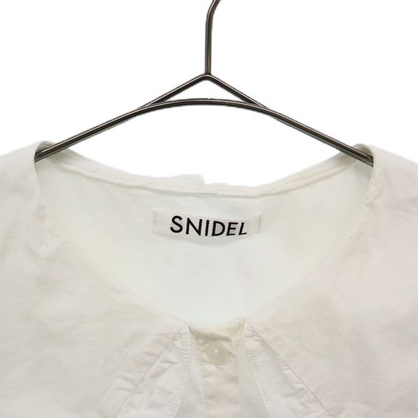 SNIDEL スナイデル 21ss 7分袖 ビッグカラーパフスリーブ ブラウス F ホワイト SWFB211192 レディース