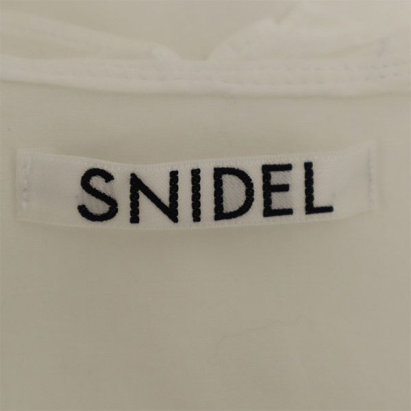 SNIDEL スナイデル 21ss 7分袖 ビッグカラーパフスリーブ ブラウス F ホワイト SWFB211192 レディース