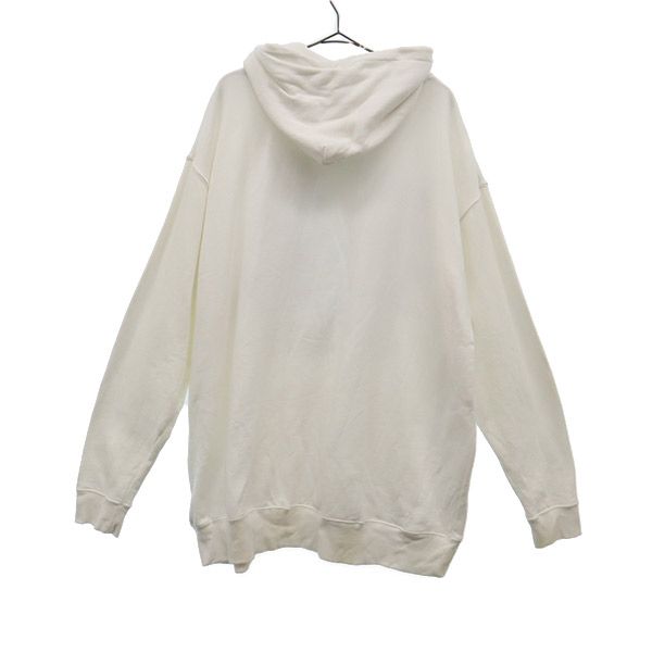 MILKBOY ミルクボーイ プリント 長袖 スウェットパーカー ホワイト系 プルオーバー トレーナー メンズ