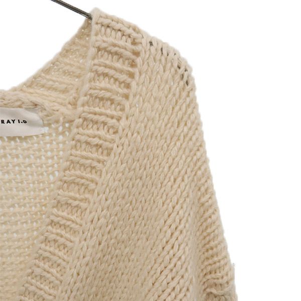 フレイアイディー 長袖 ローゲージハンド ニットカーディガン F ベージュ FRAY I.D FWNT214056 レディース