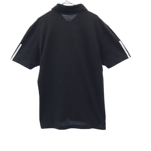 アディダス 刺繍 トレーニング 半袖 ポロシャツ L ブラック adidas スポーツ ウォームアップ メンズ