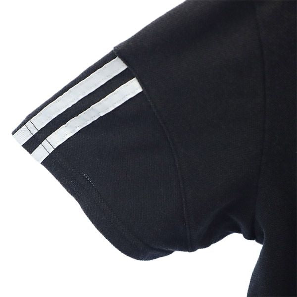 アディダス 刺繍 トレーニング 半袖 ポロシャツ L ブラック adidas スポーツ ウォームアップ メンズ