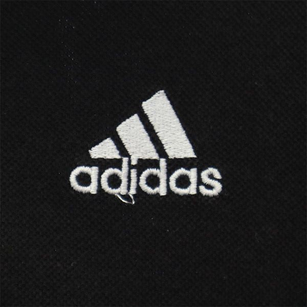 アディダス 刺繍 トレーニング 半袖 ポロシャツ L ブラック adidas スポーツ ウォームアップ メンズ