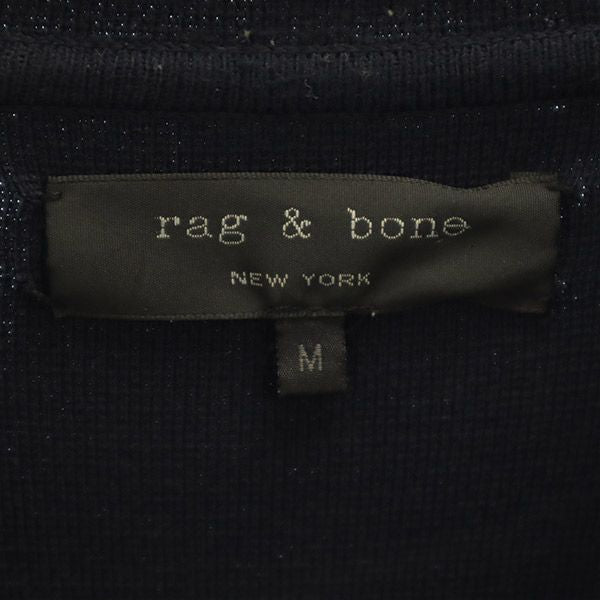 ラグアンドボーン 長袖 ポロシャツ M ネイビー rag & bone メンズ