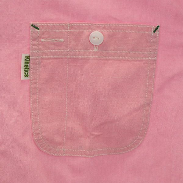 kinetics キネティックス 長袖 ミリタリーシャツ ピンク メンズ