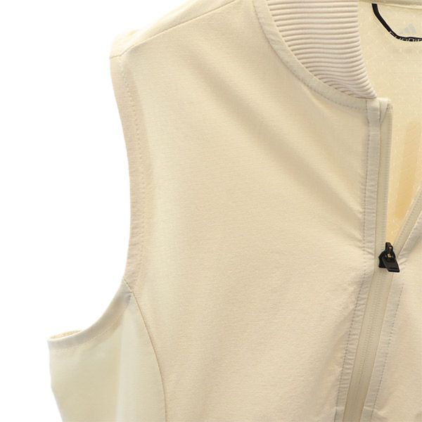 アディダス プリント トレーニング ジップアップ ベスト OT ベージュ adidas スポーツ ウォームアップ レディース