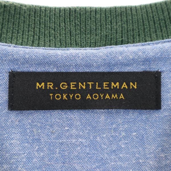 Mr.GENTLEMAN ミスタージェントルマン 半袖 セーター M グリーン ニット メンズ