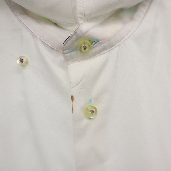 コトンドゥ 長袖 ボタンダウンシャツ 40 ホワイト COTONDOUX メンズ