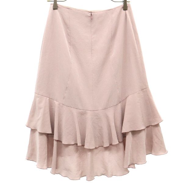 未使用 Sonia Rykiel ソニアリキエル ミディ丈 裾フリル スカート 40 ピンク レディース