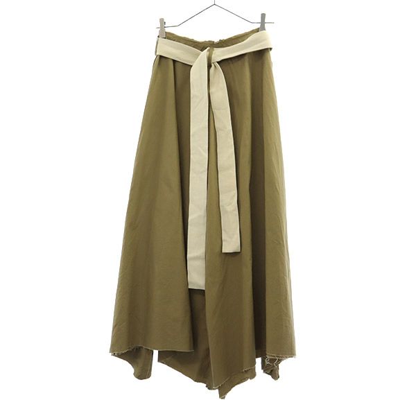 TODAYFUL トゥデイフル ロング丈 フレアスカート 36 ブラウン アシンメトリー レディース